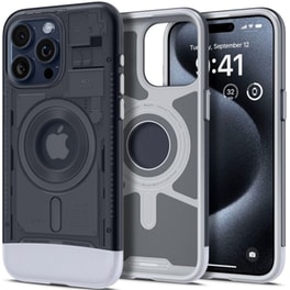 Θήκη Apple iPhone 15 Pro - Spigen Classic C1 Magfit Magsafe - Γκρι