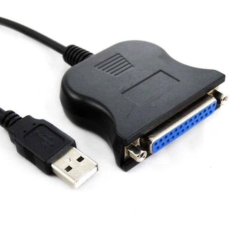 Usb 2.0 To Db25 25 Pin Female Port Print Converter Cable(black)