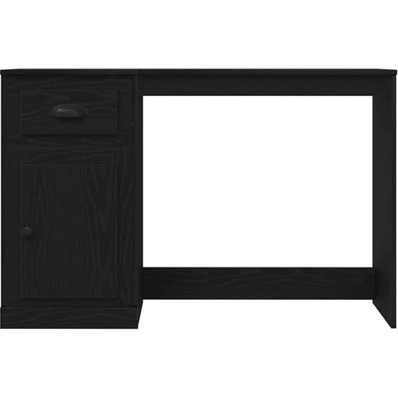 Γραφείο VidaXL από Επεξεργασμένο Ξύλο 50x115x75 cm - Μαύρη Οξιά image 5