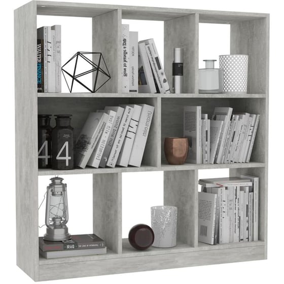 Βιβλιοθήκη VidaXL από Μοριοσανίδα 97.5x29.5x100 cm - Γκρι image 2