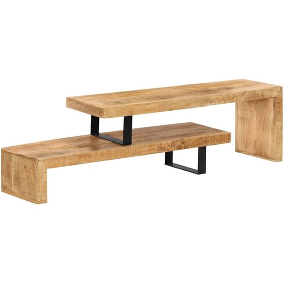 Έπιπλο Τηλεόρασης VidaXL από Ξύλο 120x30x40cm - Μαύρο/Καφέ image 0