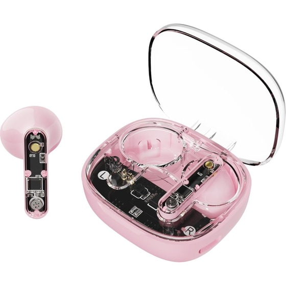 Ακουστικά Bluetooth Streetz T150 - Transparent Pink image 2