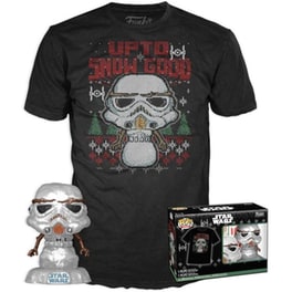 Funko Pop! Box - Star Wars - The Mandalorian - Holiday Stormtrooper POP! με T-Shirt (S)