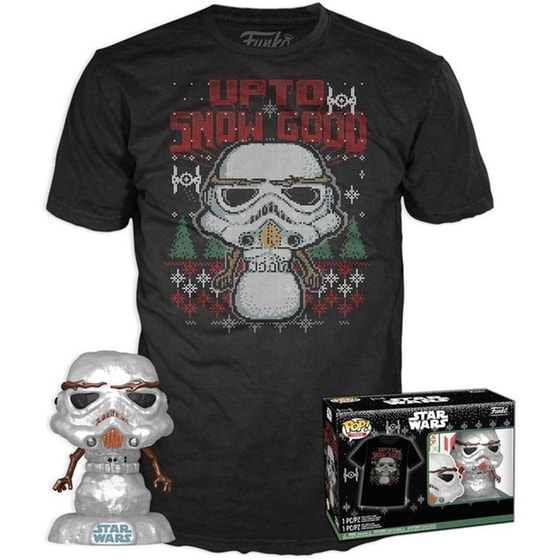 Funko Pop! Box - Star Wars - The Mandalorian - Holiday Stormtrooper POP! με T-Shirt (S) image 0