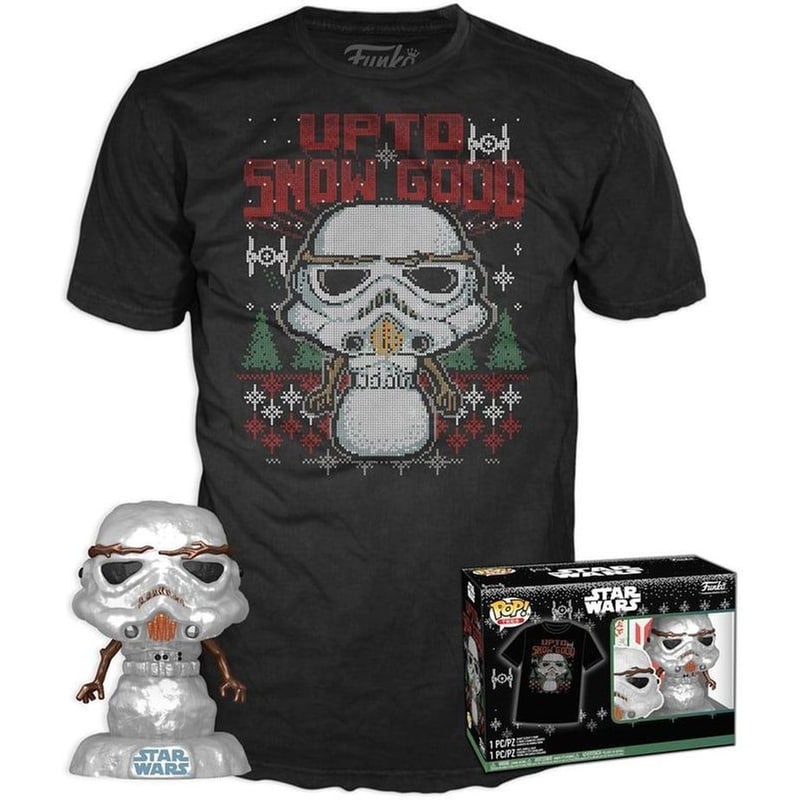 FUNKO Funko Pop! Box - Star Wars - The Mandalorian - Holiday Stormtrooper POP! με T-Shirt (S)