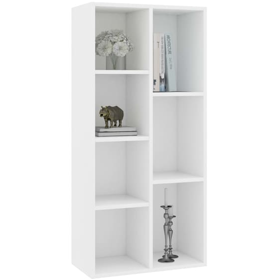 Βιβλιοθήκη VidaXL από Μοριοσανίδα 50x25x106 cm - Λεύκη image 4