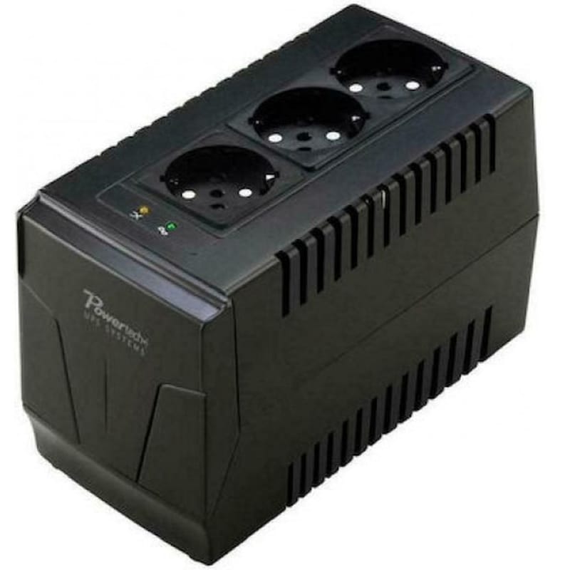 POWERTECH UPS Powertech PT-AVR-1500 Compact 1500VA Μαύρο