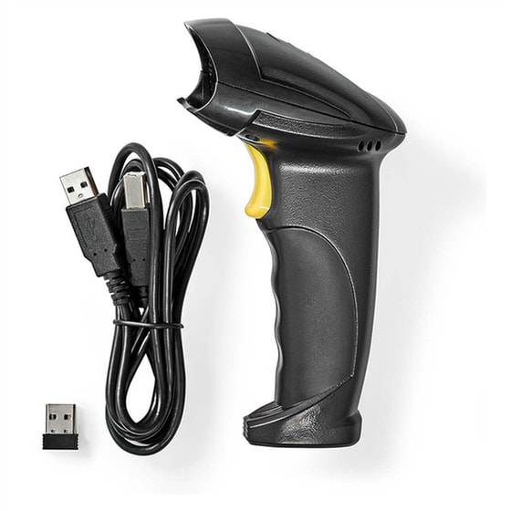 NEDIS BSCNW1D100BK Scanner Χειρός Ασύρματο Ανάγνωση 1D Barcodes Μαύρο image 3