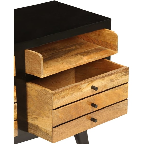 Έπιπλο Τηλεόρασης VidaXL από Ξύλο 120x30x50cm - Καφέ/Μαύρο image 8