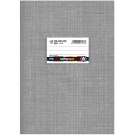 Τετράδιο Καρφίτσα SALKO Β5 Colorline Γκρι 50 Φύλλων (1 Τεμάχιο)