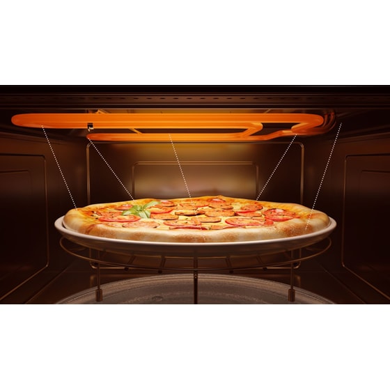 MIDEA MBO7NP30E4-BK 72 Lt Μαύρο Εντοιχιζόμενος Φούρνος Άνω Πάγκου image 14