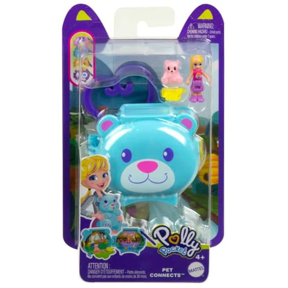 Mattel Κούκλα Polly Mini Σετάκια με Ζωάκια (4 σχέδια) - Τυχαία Επιλογή image 3
