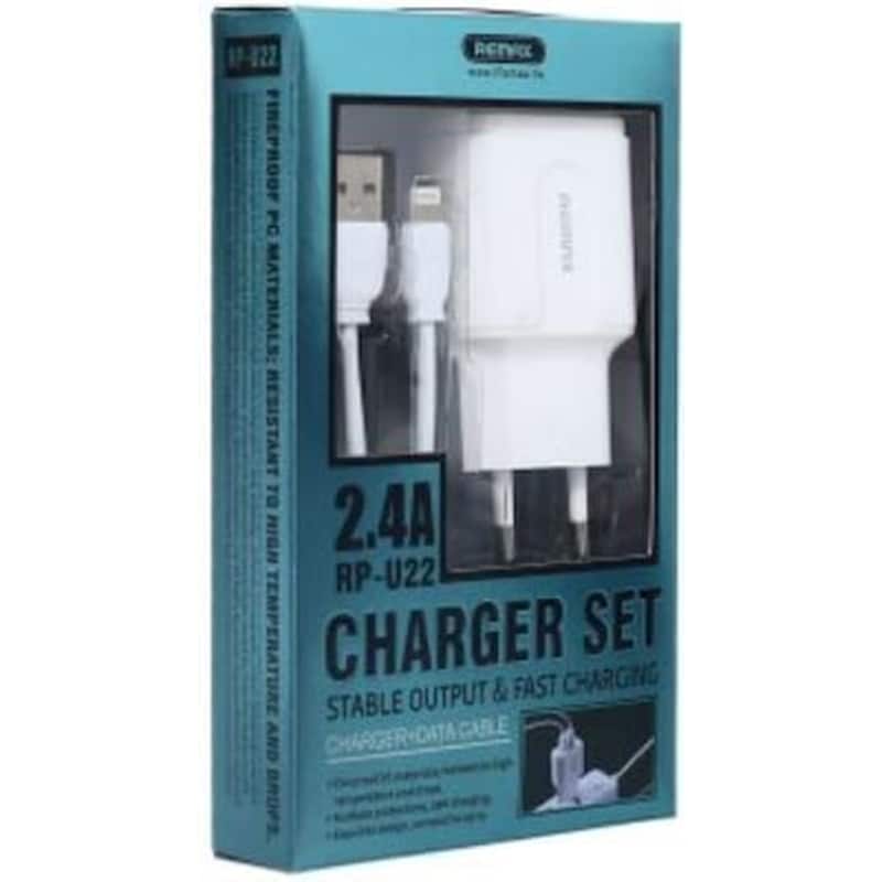 CELLULARLINE Ασύρματος Φορτιστής Remax RP-U22 Usb to Lightning 2xUsb 2.4A - White