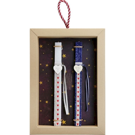 Λαμπάδα Synchronia Καρδιά All Moon για Ζευγάρι - 2 Τμχ image 2