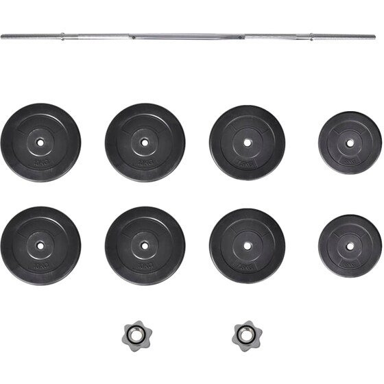 Σετ Ρυθμιζόμενος Πάγκος Γυμναστικής VidaXL 156x123cm - Μαύρος image 13