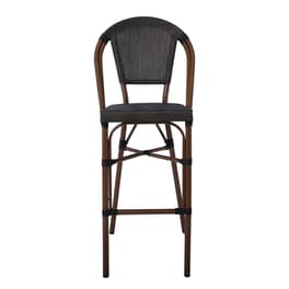 Σκαμπό Κήπου Costa Woodwell από Αλουμίνιο 50x55x116 cm - Καφέ/Μαύρο