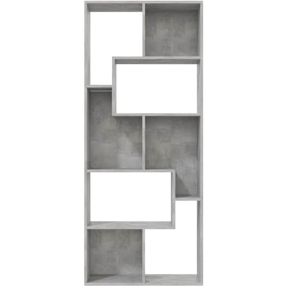 Βιβλιοθήκη VidaXL από Μοριοσανίδα 67x24x161cm - Γκρι image 2