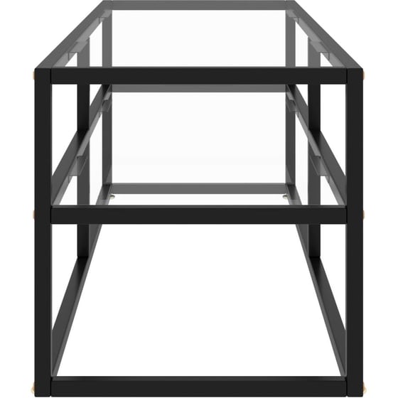 Έπιπλο Τηλεόρασης VidaXL Γυαλί 100x40x40cm - Μαύρο image 1