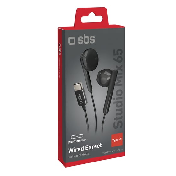 Ακουστικά Handsfree SBS Studio Mix 65C USB-C - Μαύρα image 5