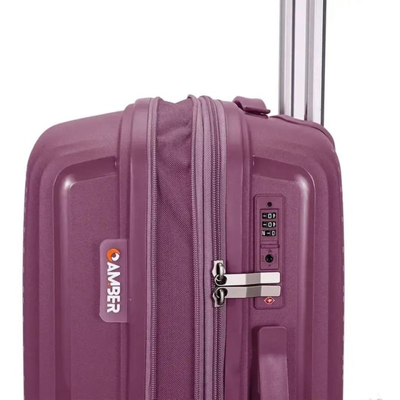 Σετ Βαλίτσες&nbsp;Amber&nbsp;Μωβ image 7