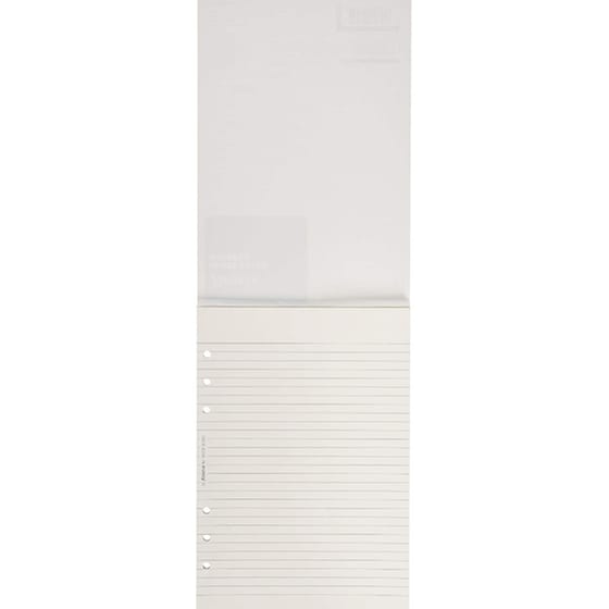 Ανταλλακτικά Φύλλα Σημειώσεων A5 Filofax Μπλοκ Λευκό Ριγέ image 1