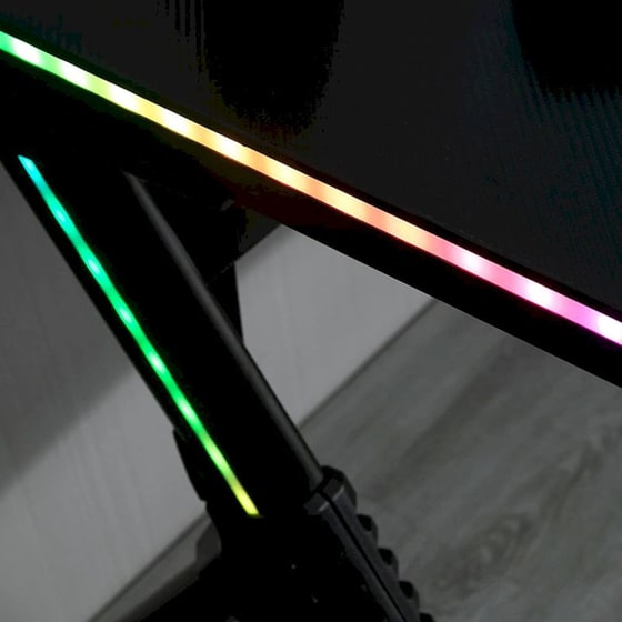 Γραφείο Gaming RGB ArteLibre Vader 120x65x75cm - Μαύρο image 2