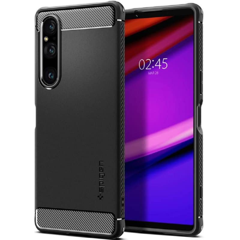 SPIGEN Θήκη Sony Xperia 1 V - Spigen Rugged Armor - Matte Black