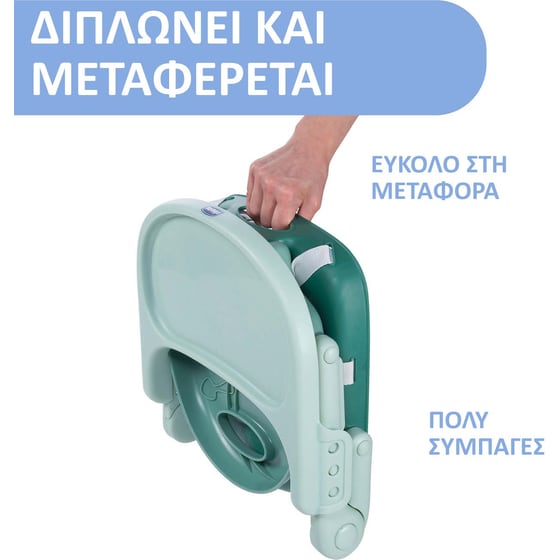 Chicco Φορητό Καρεκλάκι Φαγητού για Καρέκλα Pocket Snack Sage image 4