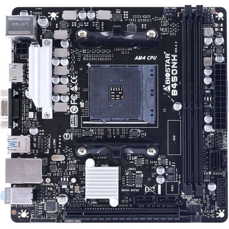 BIOSTAR Biostar B450NH AMD B450 Mini-ITX με Socket AMD AM4