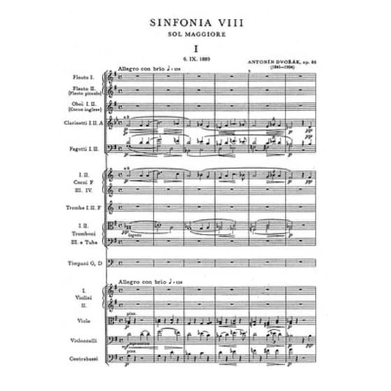 Dvorak - Symphony Nr.8 [pocket Score] image 2