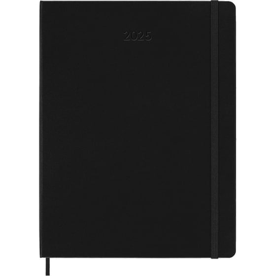Ημερολόγιο Εβδομαδιαίο Moleskine 2025 12M Xlarge Black Hard image 0