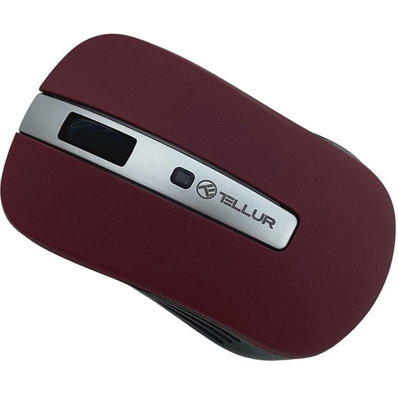 Tellur LED Ασύρματο Ποντίκι Dark Red image 1