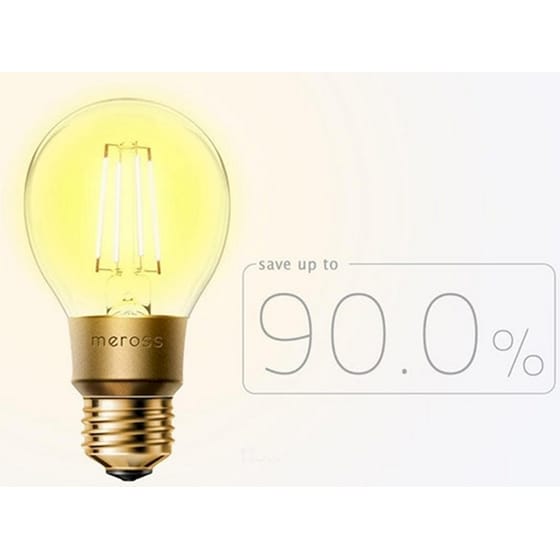 Έξυπνη Λάμπα Meross WiFi Smart Dimmable LED Bulb HomeKit MSL100 - Λευκό image 3
