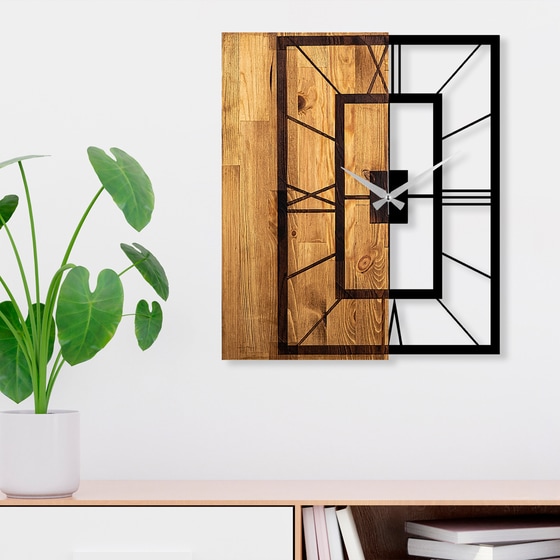 Αναλογικό Ρολόι 24Mall 49x3x58 cm - Καφέ/Μαύρο image 0