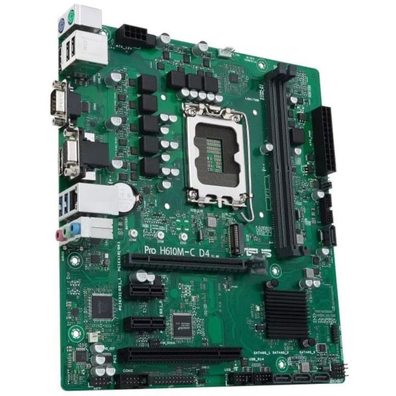 Asus Pro H610M-C D4-CSM Intel H610 Micro ATX με Socket Intel 1700 image 2