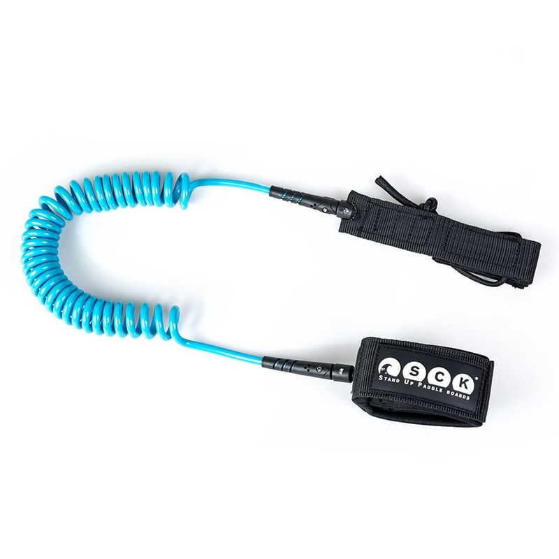 Σπιράλ leash για σανίδα SUP SCK 3 m - Γαλάζιο