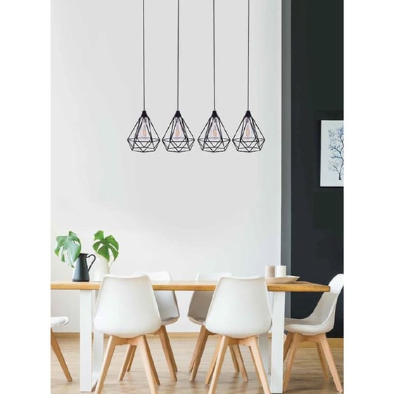 Φωτιστικό Οροφής Πολύφωτο Homelighting Mila 77-4348 Μεταλλικό - Μαύρο image 1