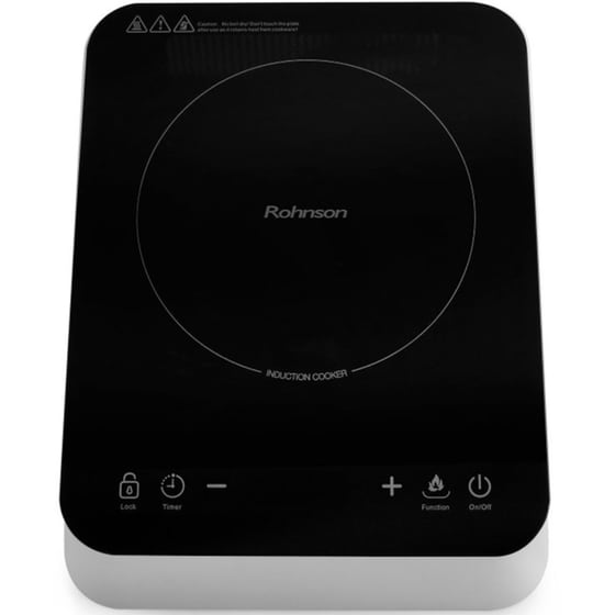 ROHNSON R-2450 2000 W Μονή Μαύρη Επαγωγική Επιτραπέζια Εστία image 0