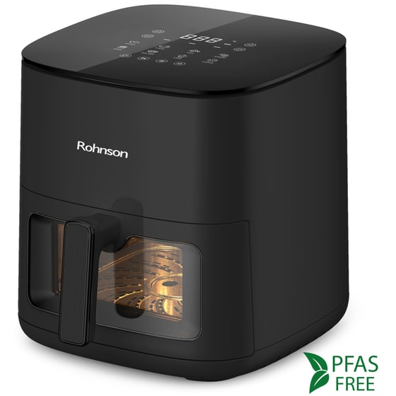ROHNSON R-2856 με Αποσπώμενο Κάδο 1800 W 7 L Μαύρο Φριτέζα Αέρος image 1
