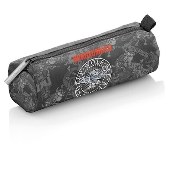 Κασετίνα Βαρελάκι Kukuxumusu Kukura Μονή Μαύρο image 0