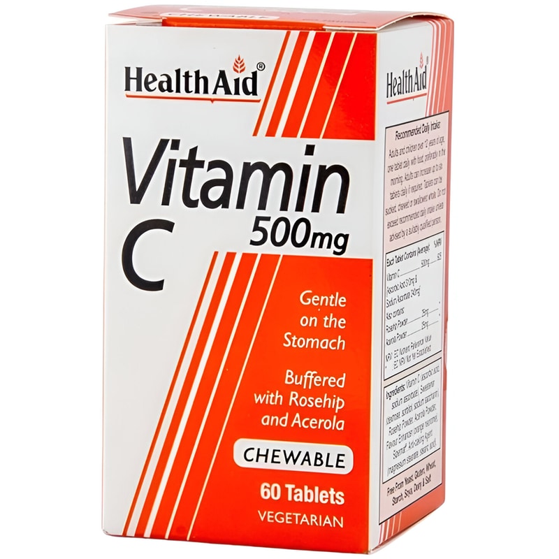 Health Aid Vitamin C 500mg - 60 ταμπλέτες