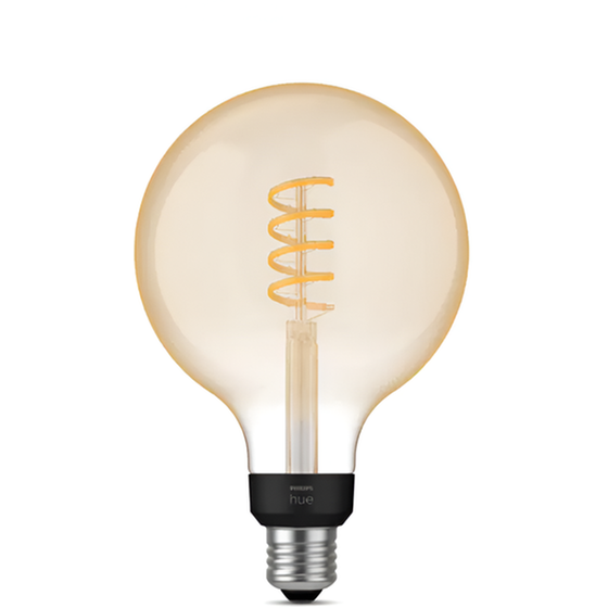 Έξυπνη Λάμπα Philips Hue Filament Globe 7W G125 E27 - Λευκό image 2