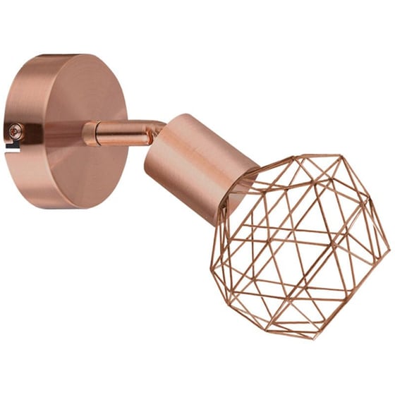 Σποτ Μονόφωτο Aca Aladdin Μεταλλικό 12.5x18.1x12 cm - Χάλκινο image 0