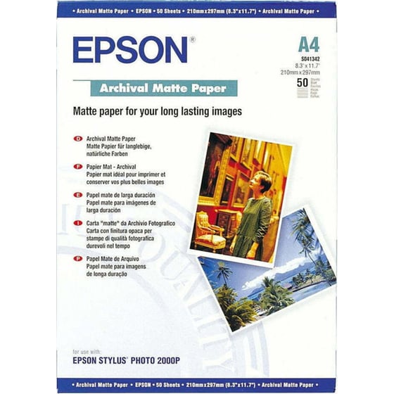 Epson Φωτογραφικό Χαρτί Matte A4 189 gr/m² για Inkjet Εκτυπωτές 50 φύλλα image 0
