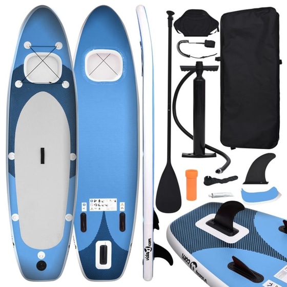 Φουσκωτή Σανίδα SUP VidaXL 360x81 cm - Θαλασσί image 0