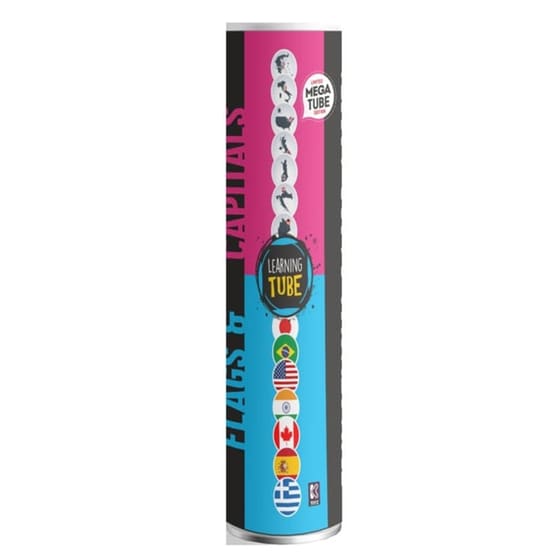 Mega Tube Σημαίες & Πρωτεύουσες & Χάρτης Επιτραπέζιο (Learning Tube) image 0
