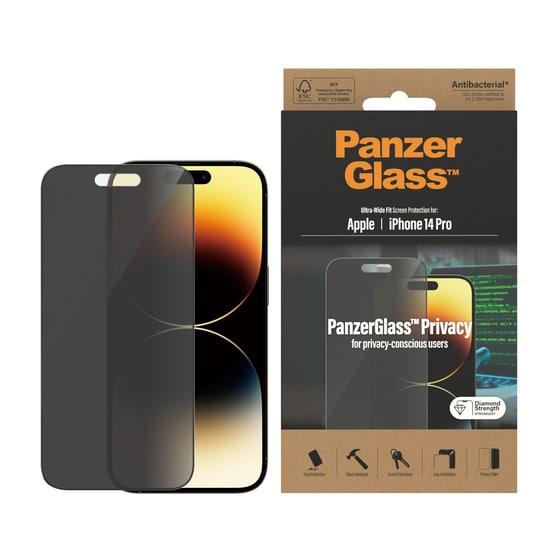Προστατευτικό οθόνης Apple iPhone 14 Pro - PanzerGlass Privacy Glass image 3