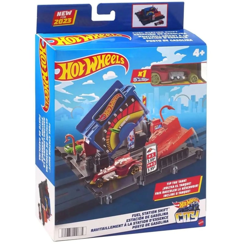 Hot Wheels City Μίνι Πίστες – Fuel Station Shift