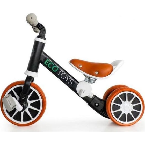 Παιδικό Ποδήλατο Ισορροπίας Ecotoys Lc-v1307 - 2 Σε 1 Ατσάλινο Κατάλληλο Για Παιδιά 2+ Ετών - 65x31x49 cm, Μαύρο image 3