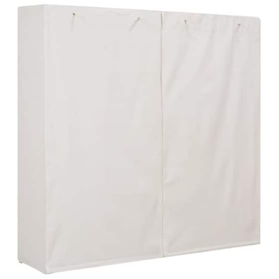 Vidaxl Ντουλάπα Λευκή 173 X 40 X 170 Εκ. Υφασμάτινη image 3